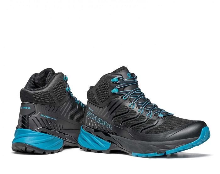 Scarpa Rush Mid Gtx Férfi Túrabakancs Fekete Kék BE8490762